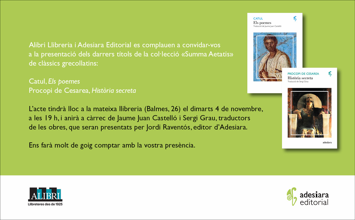 PRESENTACIÓ CATUL-PROCOPI.ALIBRI